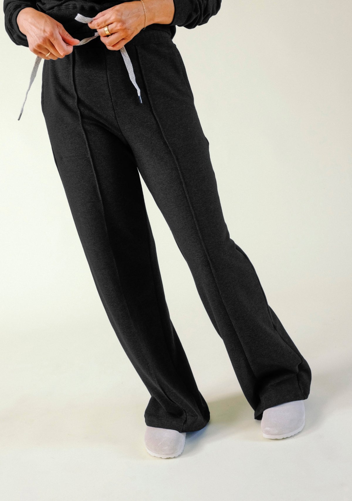 Organic Cotton Tencel Wide Leg Pant. Wide Leg Lounge Pant sizes XS-3X