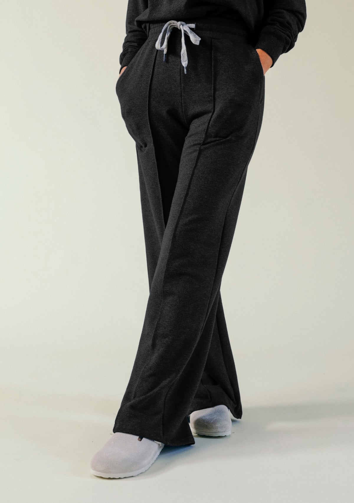 Organic Cotton Tencel Wide Leg Pant. Wide Leg Lounge Pant sizes XS-3X