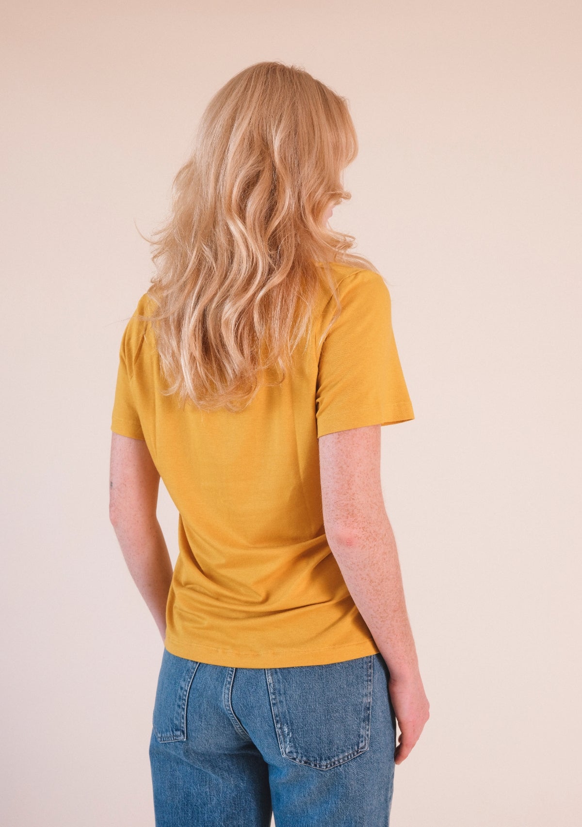 Women's Classic Golden Organic Cotton and Tencel ™ V-neck Tee Plus Size / Sizes XS - 3X / Extended Sizing
