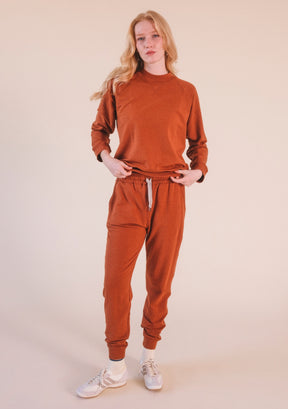 Agnes Organic Cotton + Tencel™ Jogger Pant - Rust